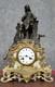 Pendule époque Napoléon Iii En Marbre, Bronze Et Régule Vers 1880