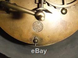 Pendule horloge garniture Napoléon marbre mouvement Brocot médaille de bronze
