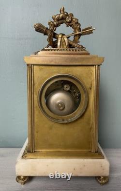 Pendule vitrée en bronze doré époque Napoléon III, BONNET & POTTIER