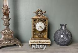Pendule vitrée en bronze doré époque Napoléon III, BONNET & POTTIER