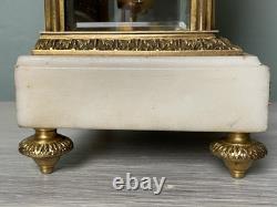 Pendule vitrée en bronze doré époque Napoléon III, BONNET & POTTIER