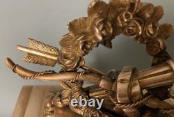 Pendule vitrée en bronze doré époque Napoléon III, BONNET & POTTIER