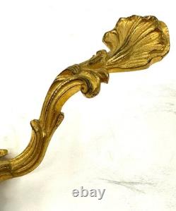 Petit Bougeoir A Main Bronze Dore Epoque Napoleon III Style Louis XV