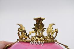 Petite assiette coupe montée porcelaine de Paris bronze doré signé Napoléon III