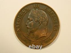 Pièce de 10 Centimes Napoléon III 1863BB SUP RARE EB90123