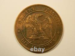 Pièce de 10 Centimes Napoléon III 1863BB SUP RARE EB90123