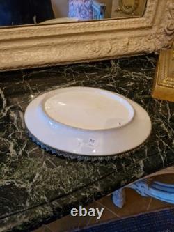 Plat En Porcelaine Monture En Bronze