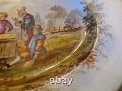 Plat En Porcelaine Monture En Bronze