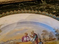Plat En Porcelaine Monture En Bronze