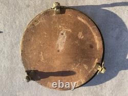 Plateau miroir ancien en bronze doré Époque Napoléon III France, vers 1860