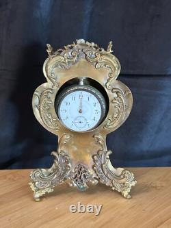 Porte montre Napoléon III Modèle cartel rocaille Bonze ciselé 1870