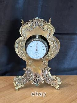 Porte montre Napoléon III Modèle cartel rocaille Bonze ciselé 1870