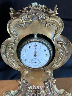 Porte montre Napoléon III Modèle cartel rocaille Bonze ciselé 1870