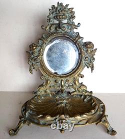 Porte montre en bronze de Style Louis XV Epoque Napoleon III Victorian