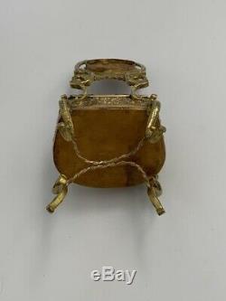 Porte montre gousset boîte bijoux chaise bronze Pocket watch stand jewels box