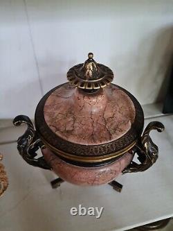 Pot Couvert En Marbre, Monture En Bronze Napoléon III