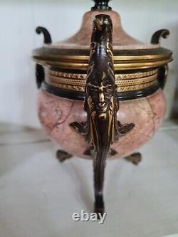 Pot Couvert En Marbre, Monture En Bronze Napoléon III
