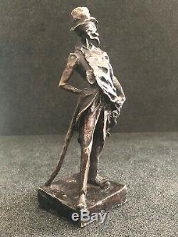RATAPOIL bronze d'après HONORE DAUMIER caricature Bonapartiste Napoléon