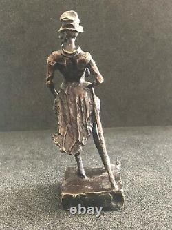 RATAPOIL bronze d'après HONORE DAUMIER caricature Bonapartiste Napoléon