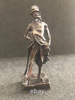 RATAPOIL bronze d'après HONORE DAUMIER caricature Bonapartiste Napoléon