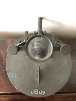 Rare Canon De Midi Montre À Gousset En Bronze Cadran Solaire Clock Watch