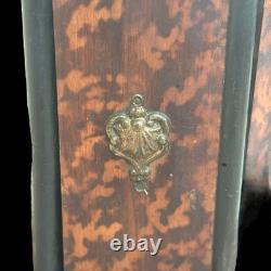Rare Cave à Cigares Tournante Napoléon III Bois Loupe & Bronze Doré- Circa 1870