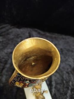 Rare Grand vase émail cloisonné sur tigre en bronze, France, XIXème