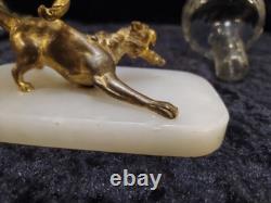 Rare Grand vase émail cloisonné sur tigre en bronze, France, XIXème
