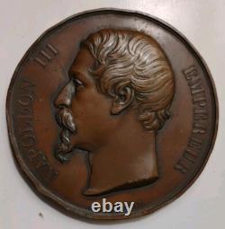 Rare médaille XIXe DEPARTEMENT DE LA CORSE signée Dantzell 1854 Napoléon III
