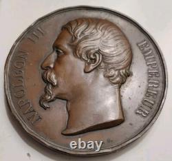 Rare médaille XIXe DEPARTEMENT DE LA CORSE signée Dantzell 1854 Napoléon III