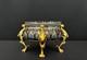 Rare Vase / Coupe En émail Cloisonné Et Bronze Doré Style Napoléon Iii
