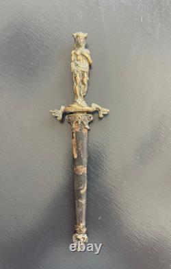 Rarissime dague de cérémonie athamé cérémonie occultisme décor démon diable