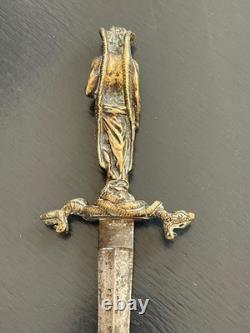 Rarissime dague de cérémonie athamé cérémonie occultisme décor démon diable