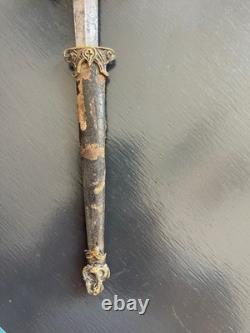 Rarissime dague de cérémonie athamé cérémonie occultisme décor démon diable