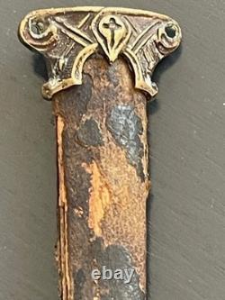 Rarissime dague de cérémonie athamé cérémonie occultisme décor démon diable