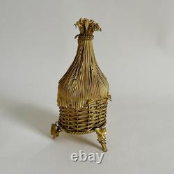 Ruche Abeilles Style Empire Cave Senteur Parfum Flacon Napoléon III Bronze Doré