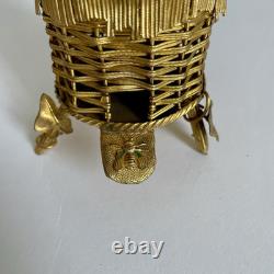 Ruche Abeilles Style Empire Cave Senteur Parfum Flacon Napoléon III Bronze Doré