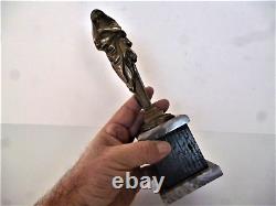 SCULPTURE Figurant un Sceau Cachet en bronze XIXéme Buste de Philosophe Wax Seal