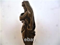 SCULPTURE Figurant un Sceau Cachet en bronze XIXéme Buste de Philosophe Wax Seal