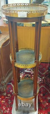 SELLETTE Style NAPOLEON III Nap 3 Monture BRONZE Cuir Bois 17MAG 23/07