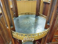 SELLETTE Style NAPOLEON III Nap 3 Monture BRONZE Cuir Bois 17MAG 23/07