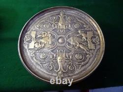 SUPERBE COUPE EN BRONZE SUR PIED DECORS A L'ANTIQUE NAPOLEON III 19 Eme
