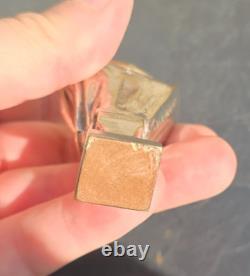 Sceau Bronze Argent Representant Un Romain Cesar Signé Lalouette Xixème