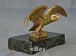 Sculpture Aigle Prenant son Envol Bronze et Marbre Epoque Napoléon III Fin 19ème