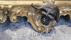 Sculpture bronze doré époque Napoléon III encrier lampe Pierrot