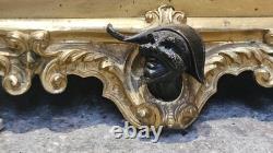 Sculpture bronze doré époque Napoléon III encrier lampe Pierrot