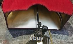 Sculpture bronze doré époque Napoléon III encrier lampe Pierrot