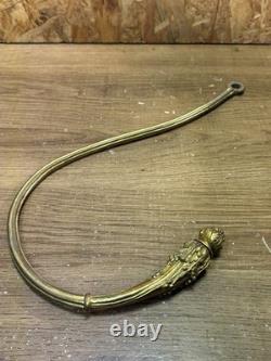 Série de 6 embrasses de rideaux Napoléon III bronze laiton doré H 35 cm