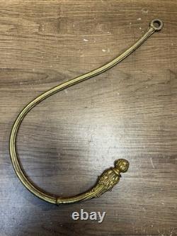 Série de 6 embrasses de rideaux Napoléon III bronze laiton doré H 35 cm