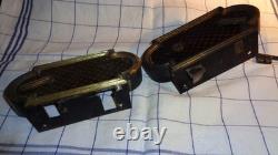 Serrure Double Napoleon III Bronze Acier Peinte Avec Clef Sans Poignee Sr95